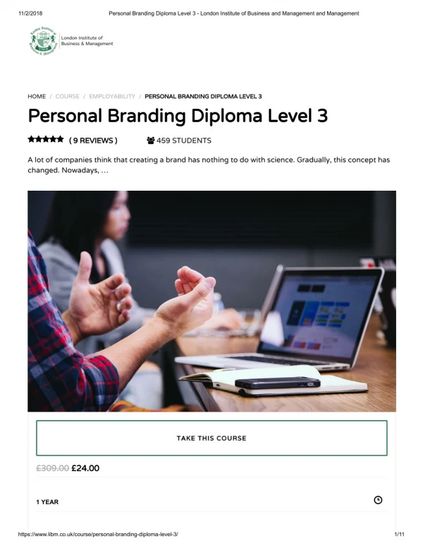Personal Branding Diploma - LIBM