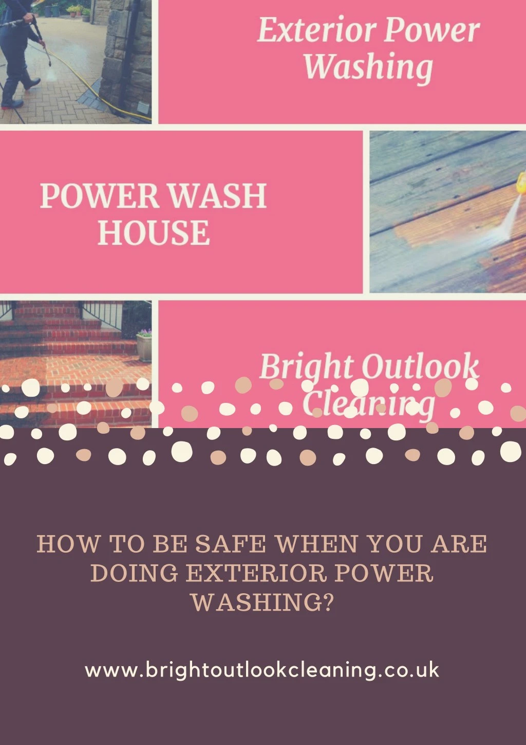 how to be safe when you are doing exterior power