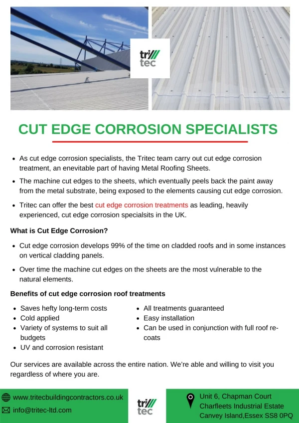 Cut Edge Corrosion Specialists - Tritec Building Contractors