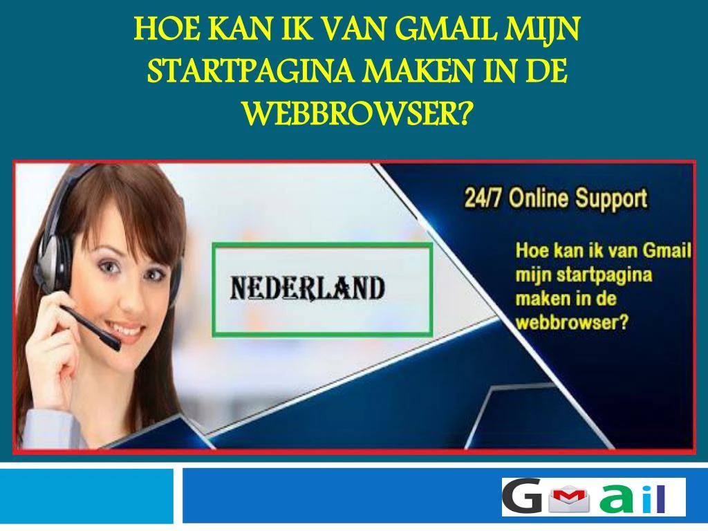 hoe kan ik van gmail mijn startpagina maken in de webbrowser