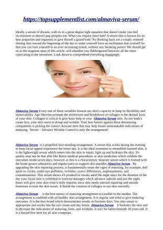https://topsupplementlist.com/almaviva-serum/ - slide 1