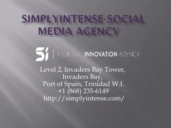 simplyintense-website design trinidad