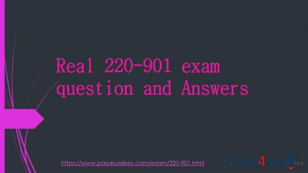 real 220 901 exam question and answers