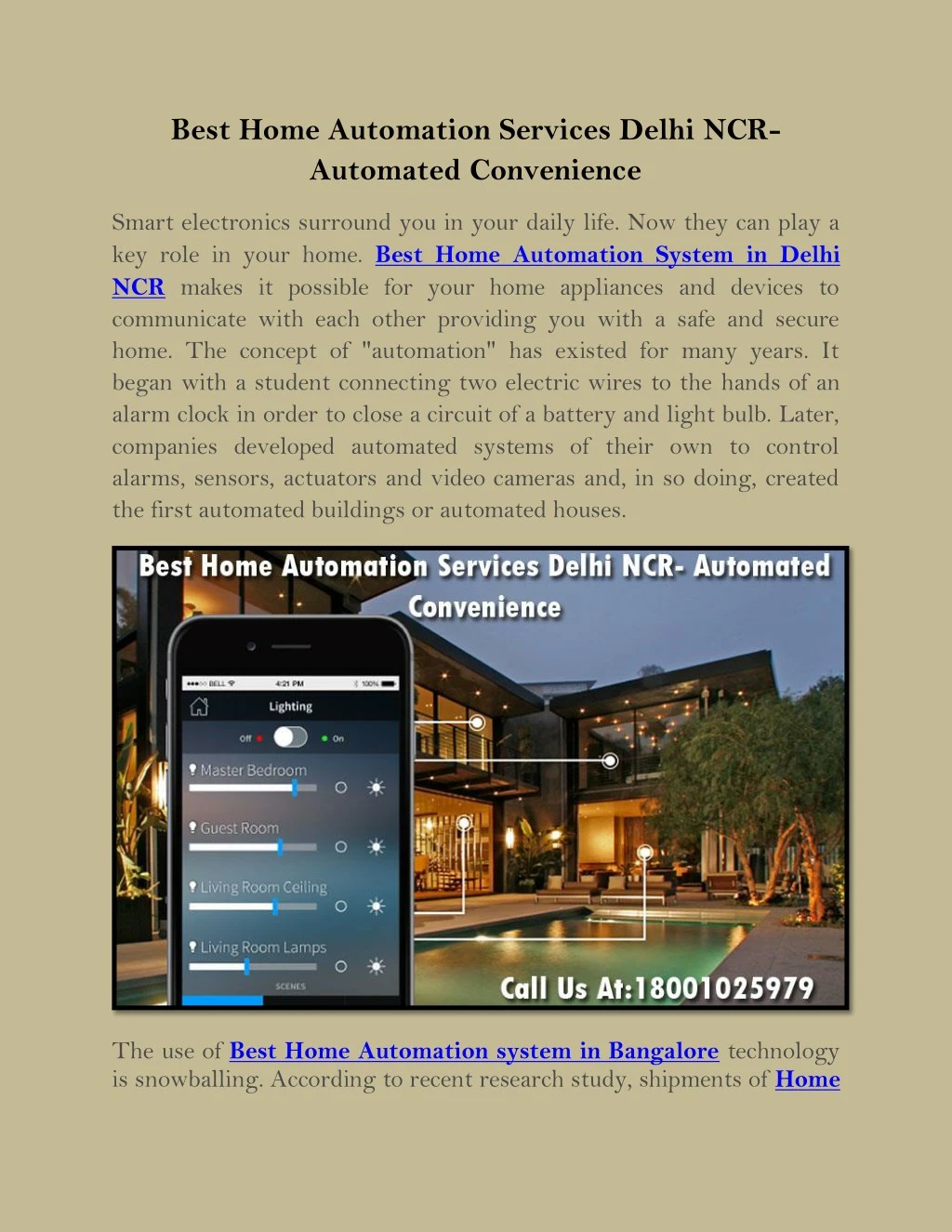 best home automation services delhi ncr automated