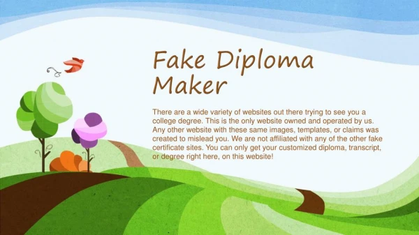 The Best Fake Diploma Maker
