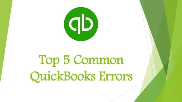 Top 5 Common QuickBooks Errors