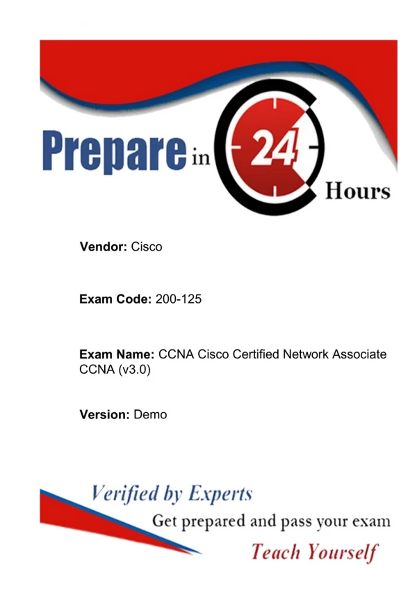 Download Exact Cisco Exam 200-125 Dumps - 200-125 Exam Questions Answers