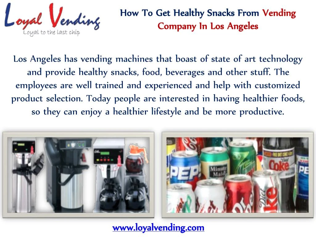 how to get healthy snacks from vending company