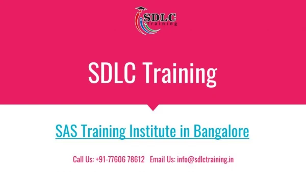 Realtime and Job Oriented SAS Training in Marathahalli, Bangalore