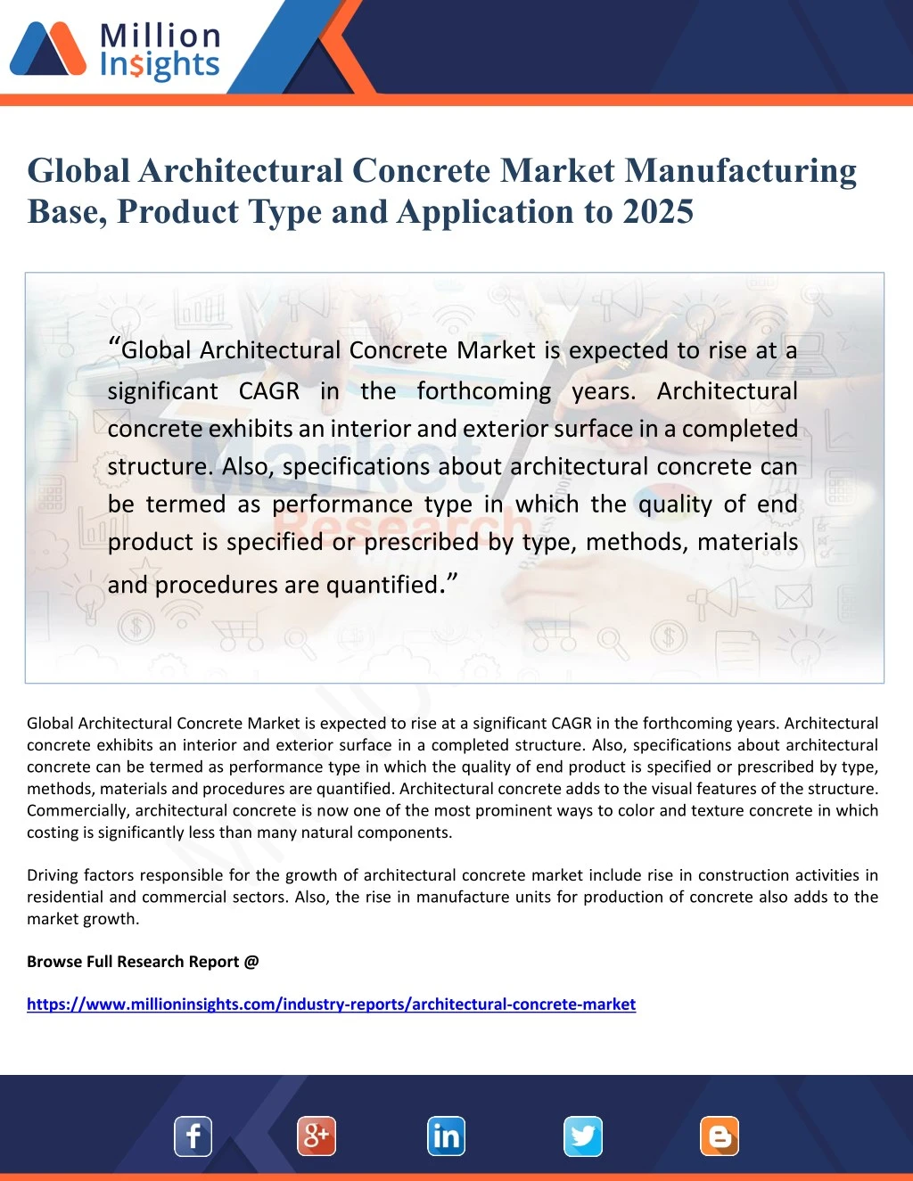 global architectural concrete market