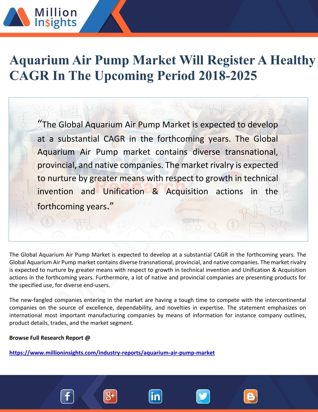 aquarium air pump market will register a healthy