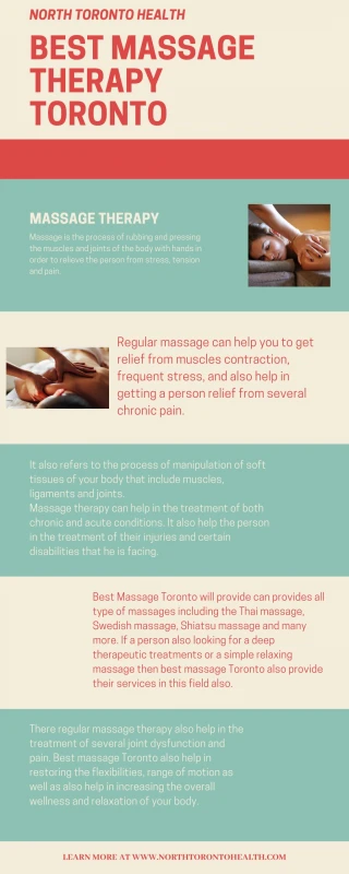 Best massage therapy toronto | North Toronto Health