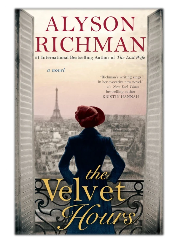 [PDF] Free Download The Velvet Hours By Alyson Richman