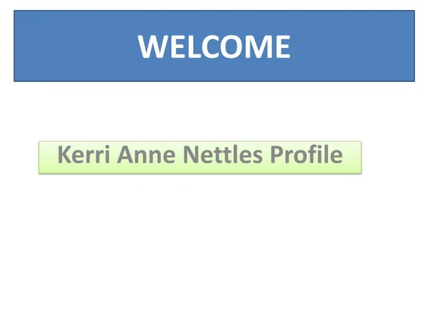 Kerri Anne Nettles : An Angry Women