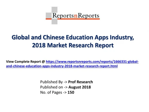 Global Education Apps Industry with a focus on the Chinese Market