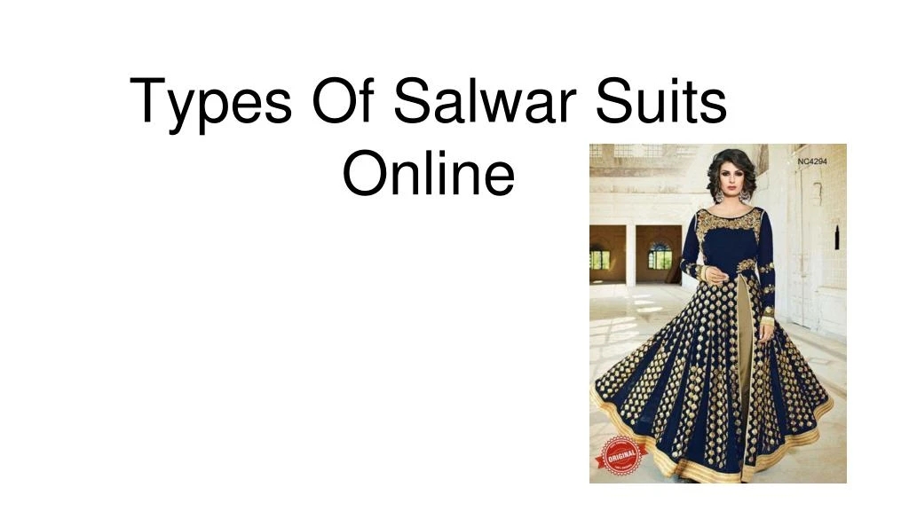 types of salwar suits online