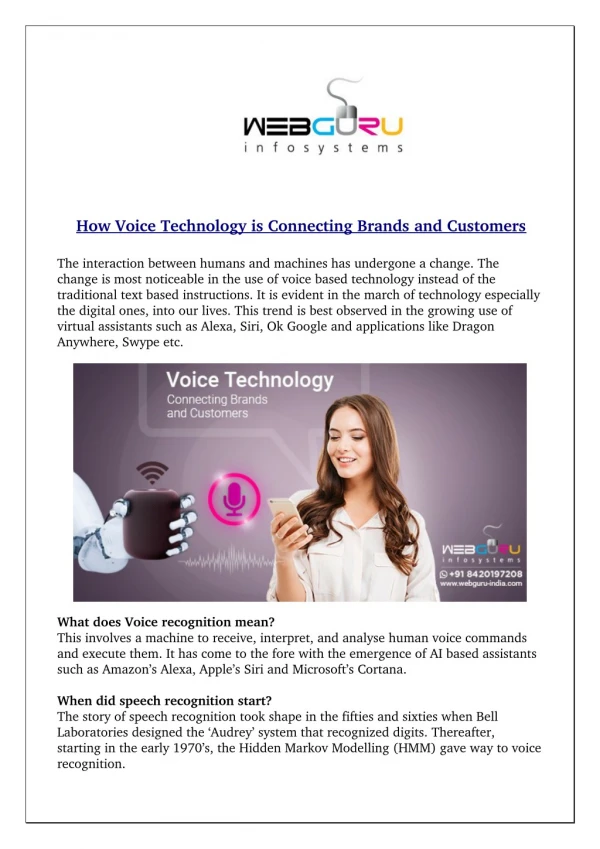 How Voice Technology is Connecting Brands and Customers