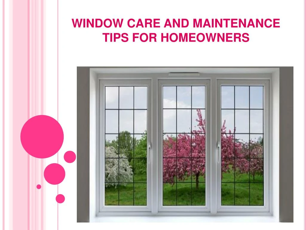 window care and maintenance tips for homeowners