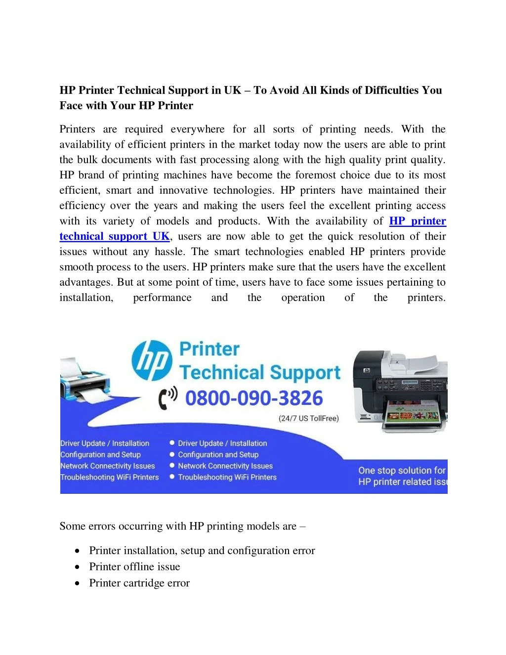 hp printer technical support in uk to avoid