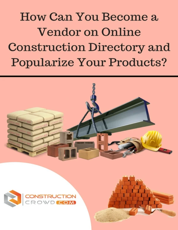 How can Online Construction Directory Help Vendors in Promoting Their Products and Services?