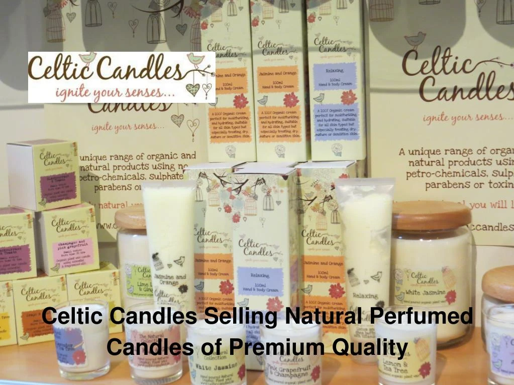 celtic candles selling natural perfumed candles