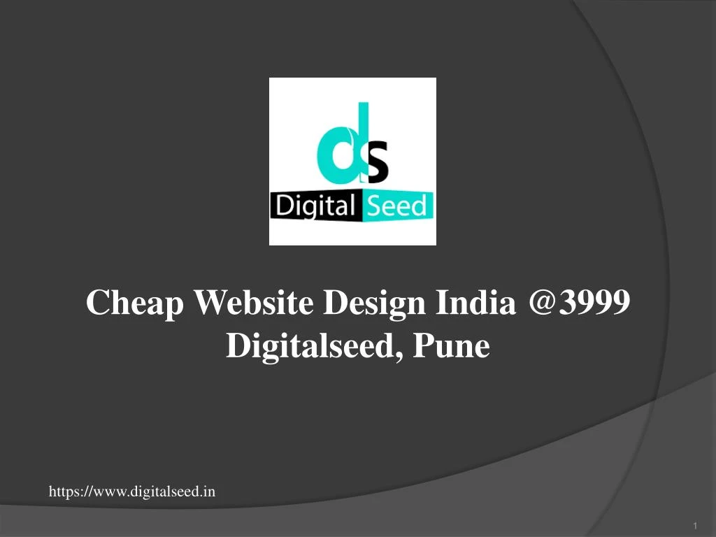 cheap website design india @3999 digitalseed pune