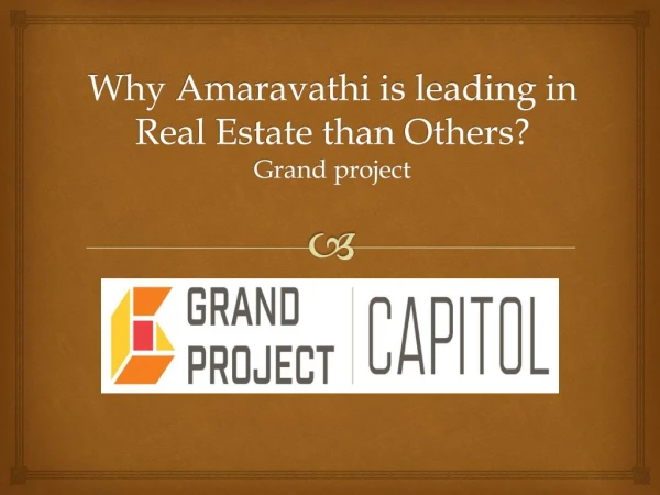 Why Amaravathi is leading in Real Estate than Others?