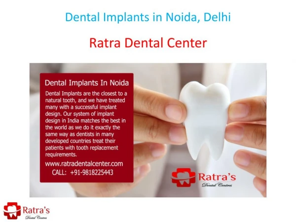 Dental Implants in Noida, Delhi