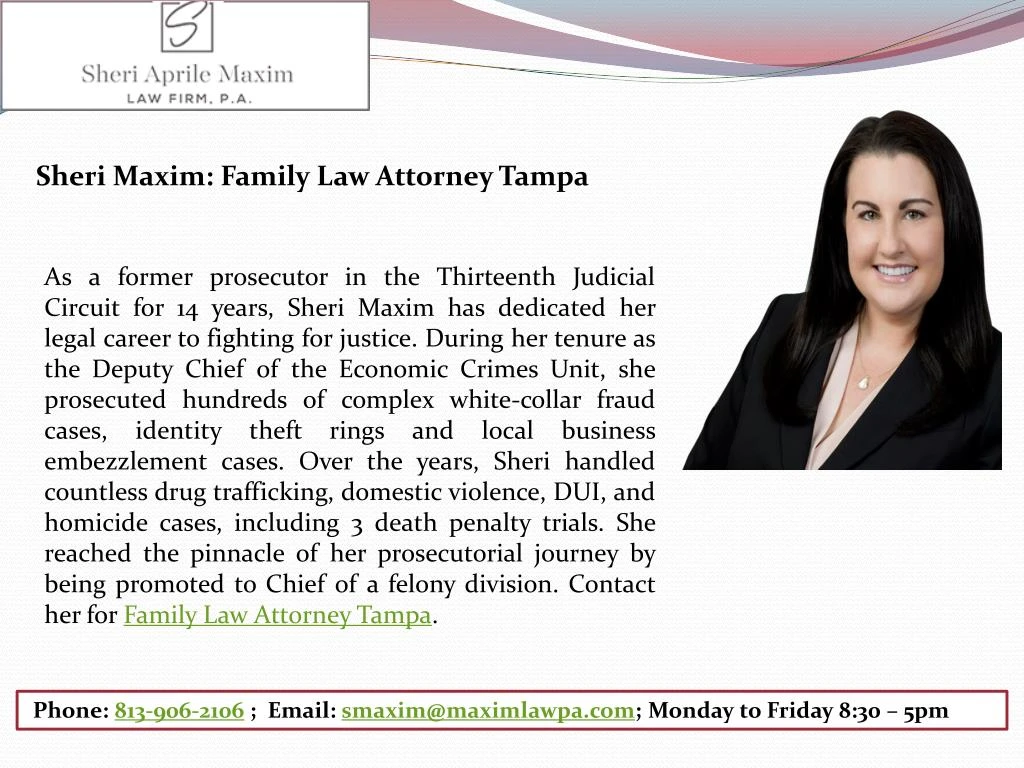 sheri maxim family law attorney tampa