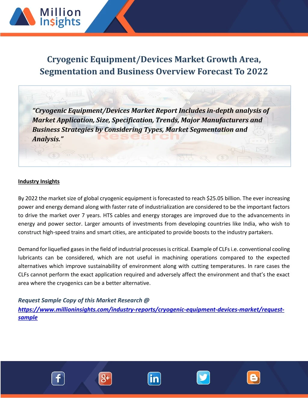 cryogenic equipment devices market growth area