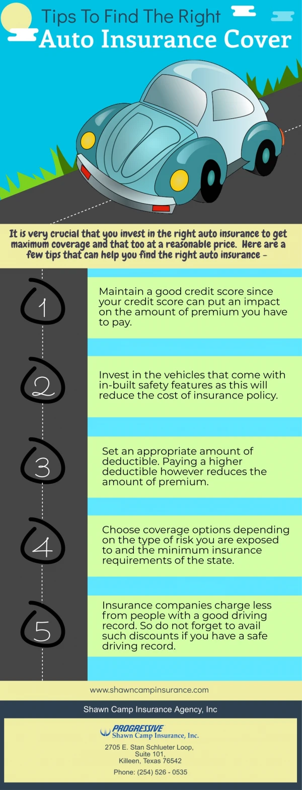 Tips To Find The Right Auto Insurance