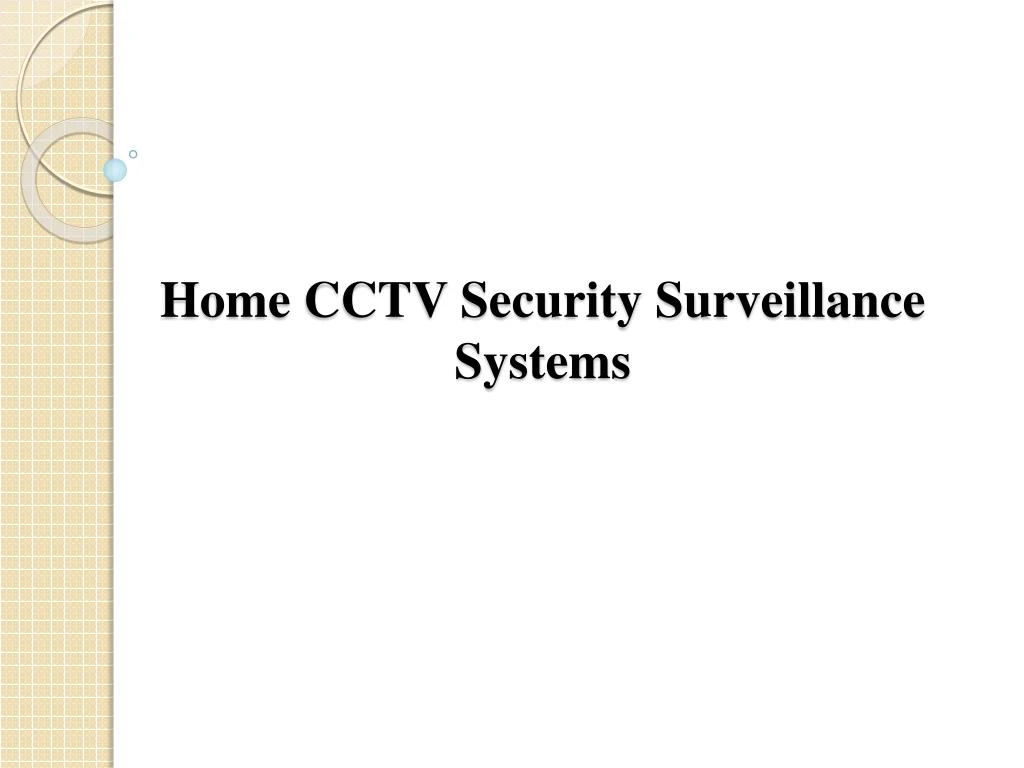 home cctv security surveillance systems