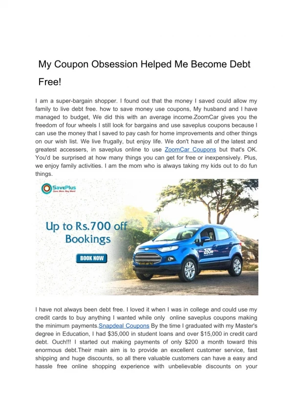 My Coupon Obsession Helped Me Become Debt Free!