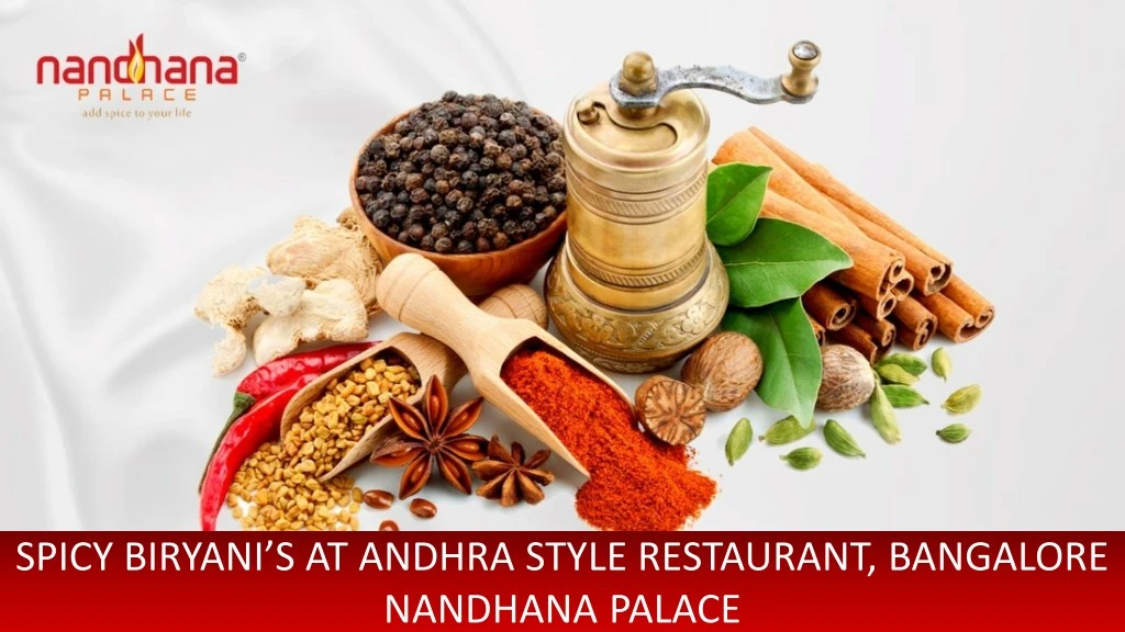 spicy biryani s at andhra style restaurant