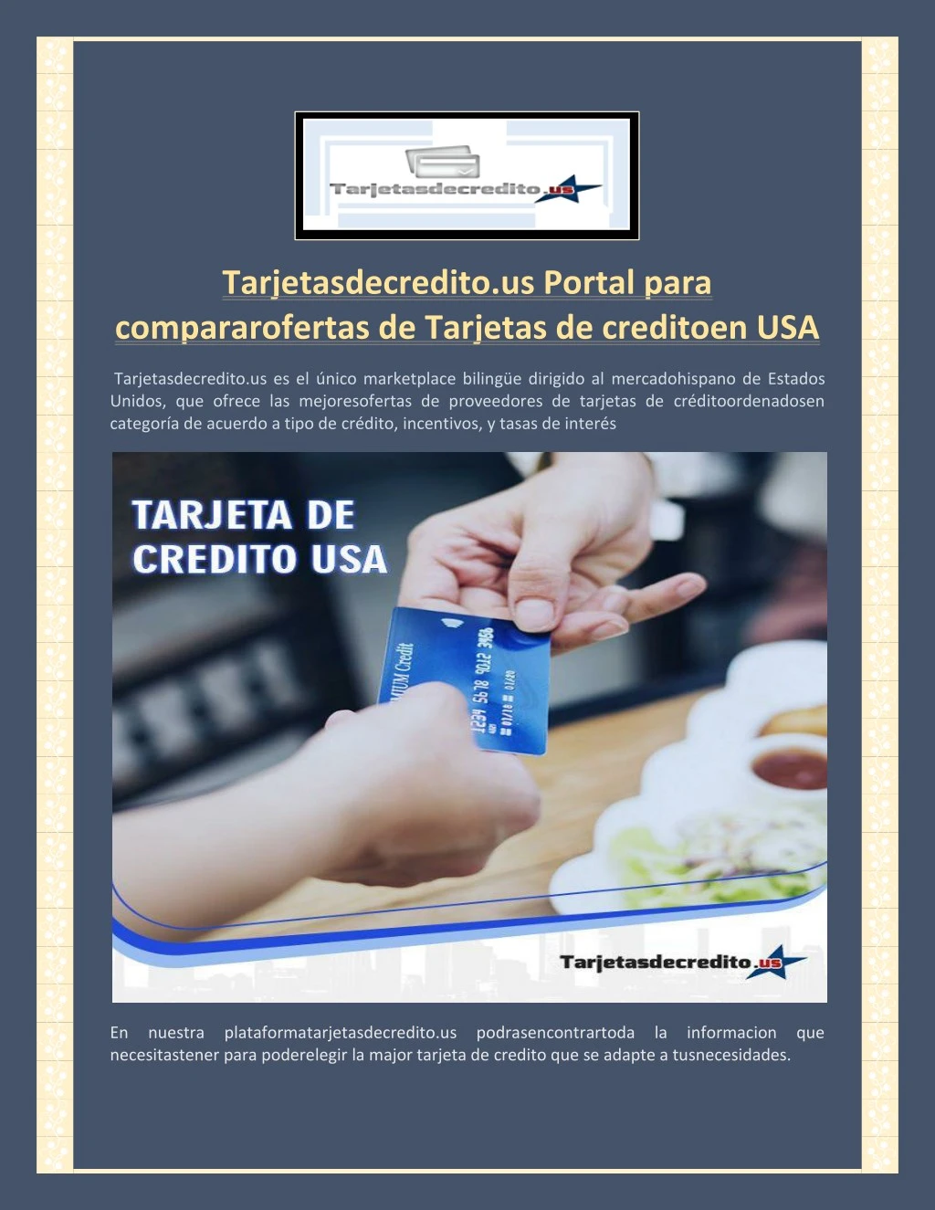 tarjetasdecredito us portal para compararofertas