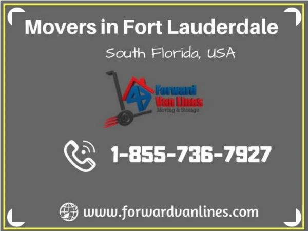 Looking for Movers in Fort Lauderdale | Forward Van Lines, USA