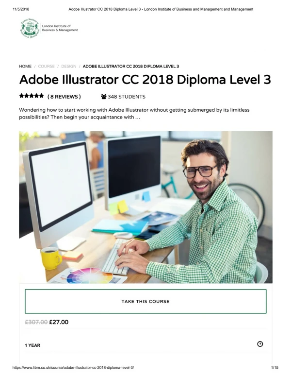 Adobe Illustrator CC 2018 Diploma - LIBM