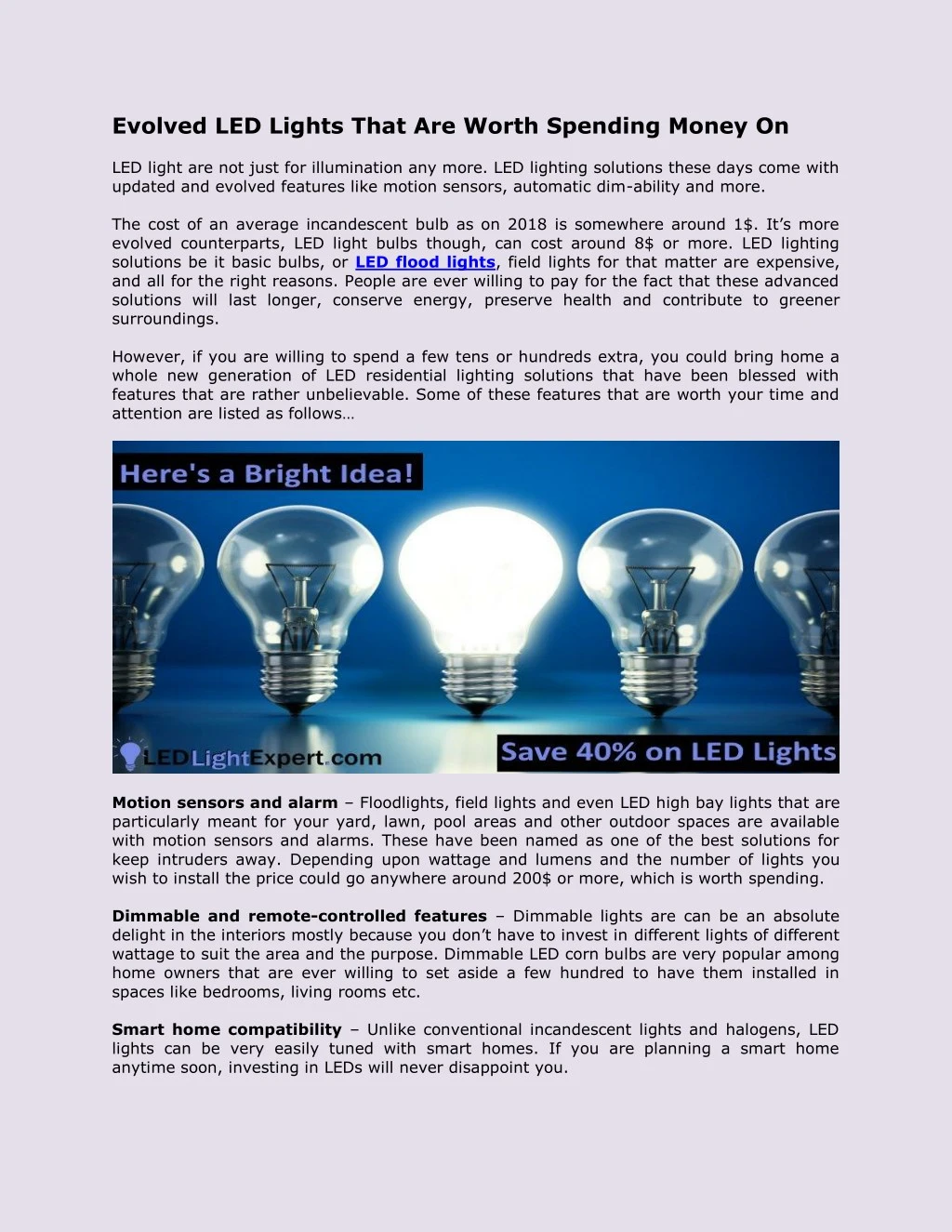 evolved led lights that are worth spending money