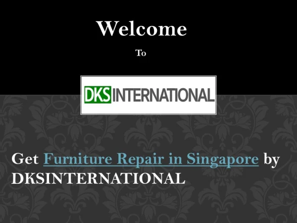 Get Furniture Repair in Singapore