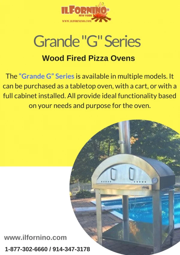 Ilfornino Grande G Series Wood Fired Pizza Oven