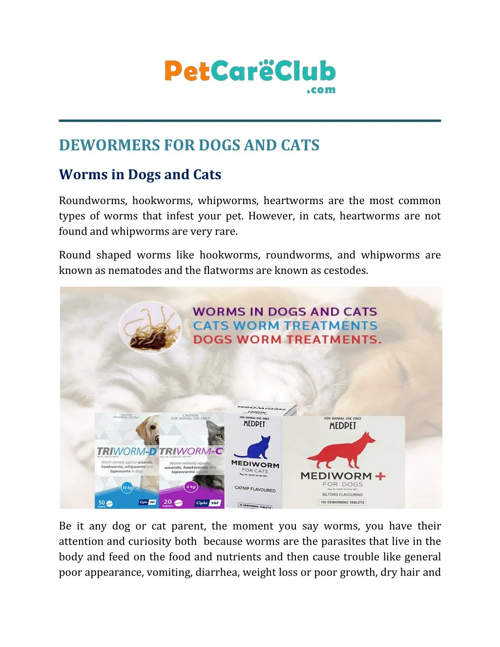 dewormers for dogs and cats