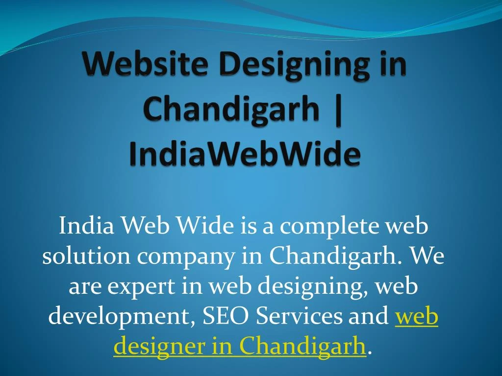 website designing in chandigarh indiawebwide