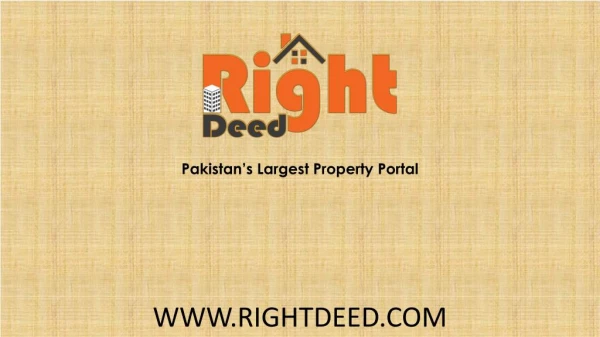 Right Deed - Best Property Portal In Pakistan