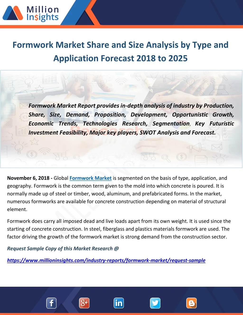 formwork market share and size analysis by type