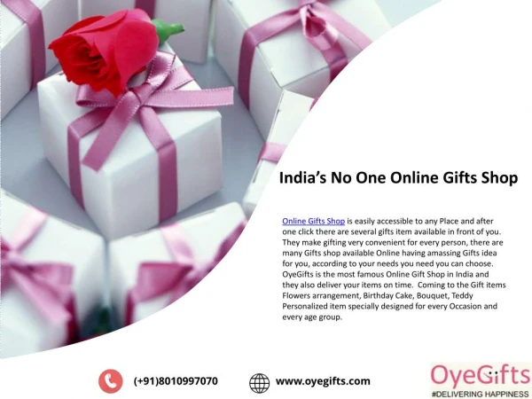 India’s No One Online Gifts Shop
