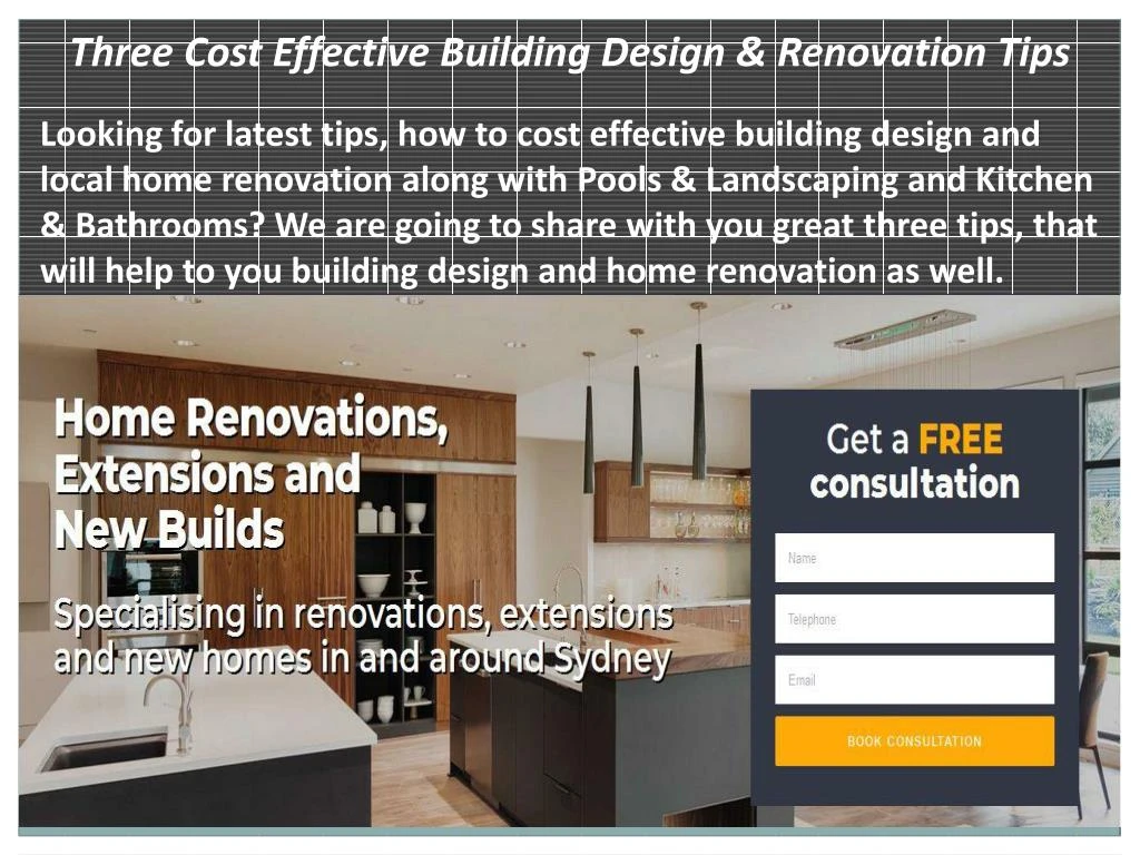 three cost effective building design renovation
