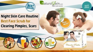 Best Night Skin Care Routine Face Scrub for Clearing Pimples Acne Scars - slide 1