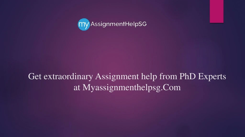 get extraordinary assignment help from