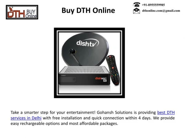 Special Offers on DTH Services in Delhi
