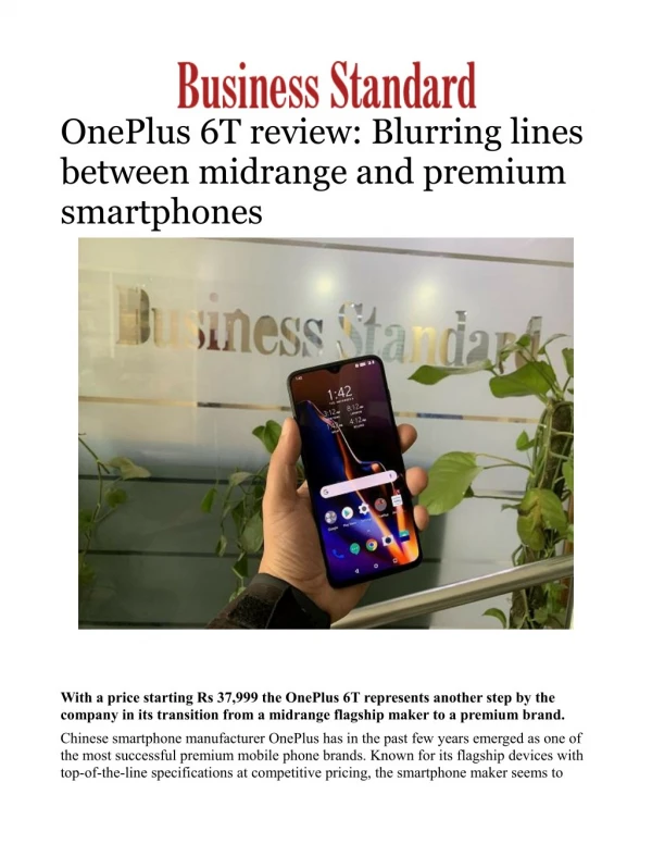 OnePlus 6T review: Blurring lines between midrange and premium smartphones